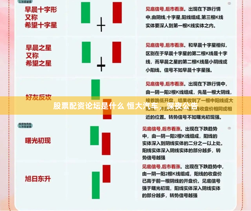 股票配资论坛是什么 恒大汽车，深夜公告